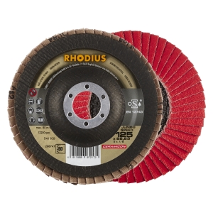 10x Rhodius JUMBO SPEED Fächerschleifscheibe Korn:60 Ã ̃125mm