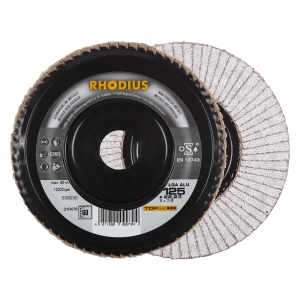 10x Rhodius LGA ALU Fächerschleifscheibe Korn:60 Ã ̃125mm