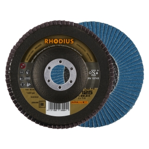 10x Rhodius LGZ F2 Fächerschleifscheibe Korn:60 Ã ̃125mm