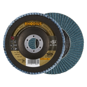 10x Rhodius LGZ F3 Fächerschleifscheibe Korn:40 Ã ̃125mm