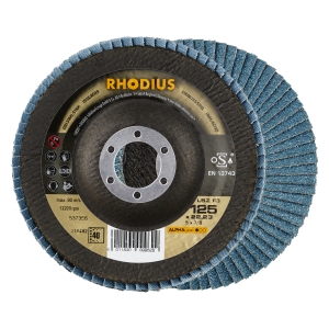 10x Rhodius LSZ F3 Fächerschleifscheibe Korn:40 Ã ̃125mm