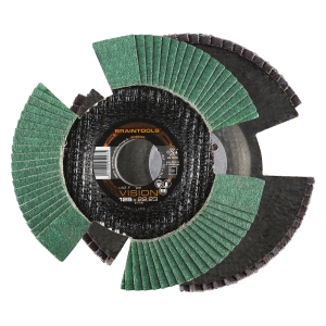 10x Rhodius VISION COOL Fächerschleifscheibe Korn:80 Ã ̃125mm