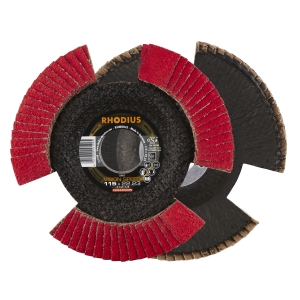 10x Rhodius VISION SPEED Fächerschleifscheibe Korn:60 Ã ̃115mm