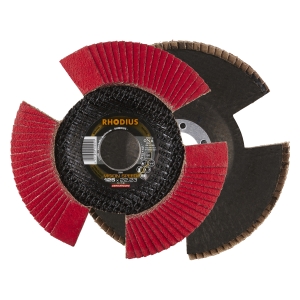 1x Rhodius VISION SPEED Fächerschleifscheibe Korn:80 Ã ̃125mm