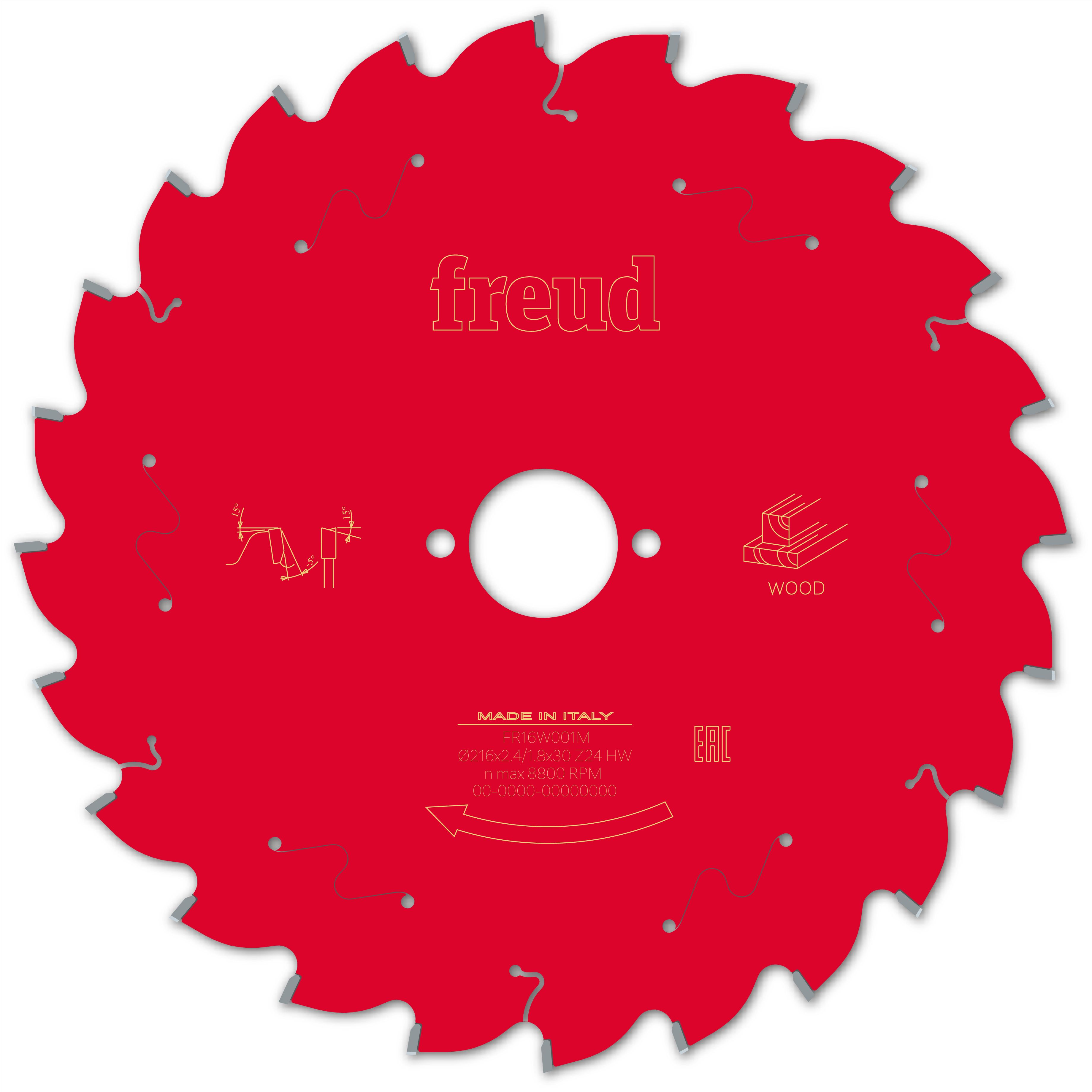 Freud HM Kappsägeblatt - 216 x 2.4/1.8 x 30 Z24 WZ neg.