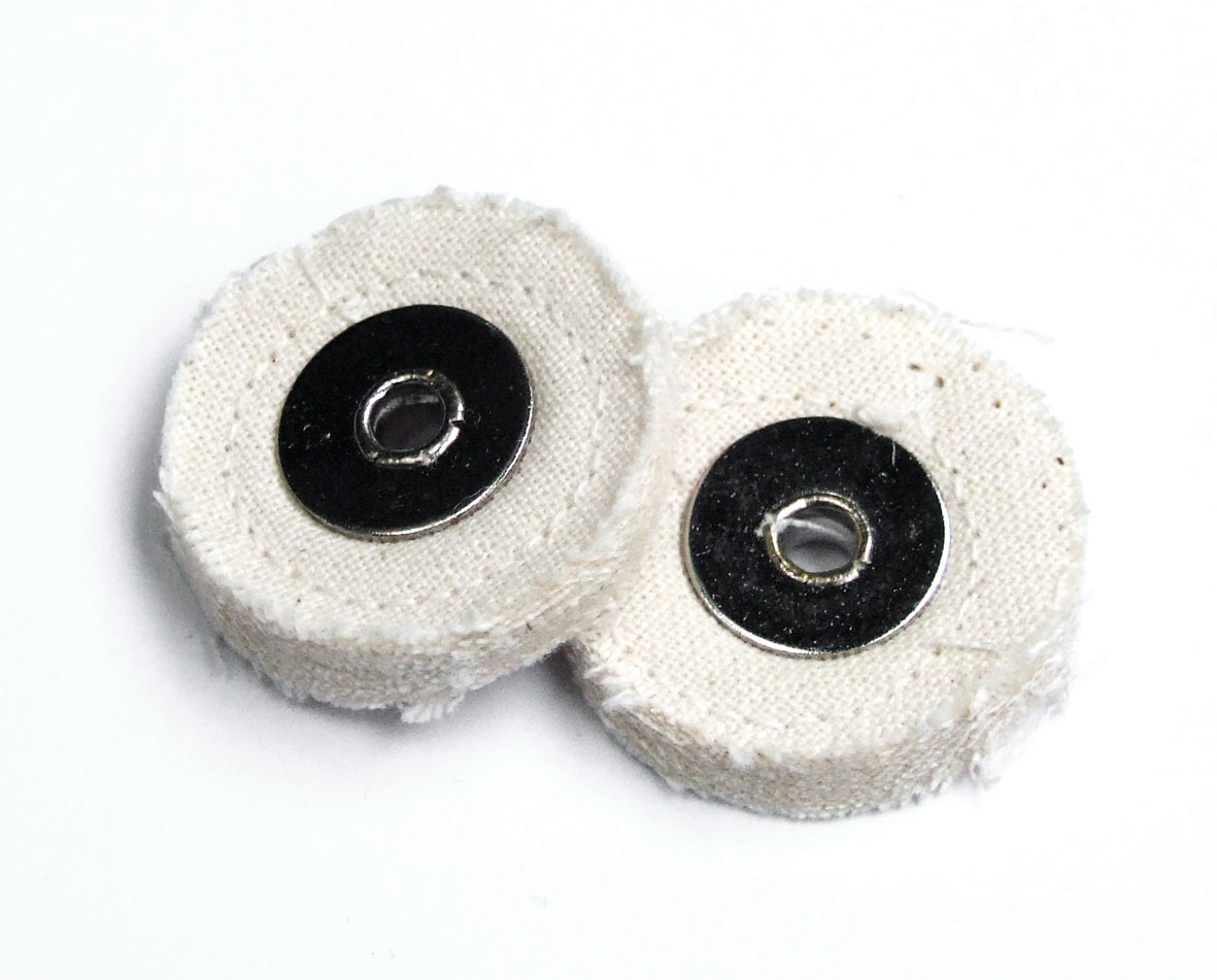 Polierscheibenset 2-tlg à ̃ 25mm für Dremel